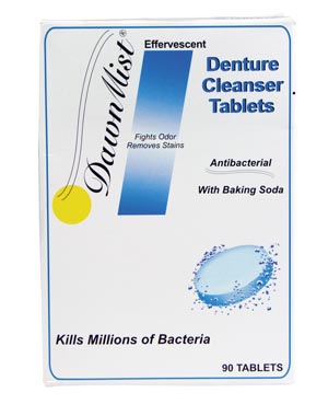 Dukal Dawnmist Denture Tablets, 40/bx
