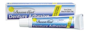 Dukal Dawnmist Denture Adhesive, Zinc Free, 2 oz Tube