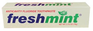 New World Imports Freshmint® Anticavity Fluoride Toothpaste, 2.75 oz, Individually Boxed