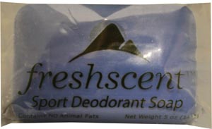 New World Imports Freshscent Sport Deodorant Soap, Individually Wrapped, 5 oz