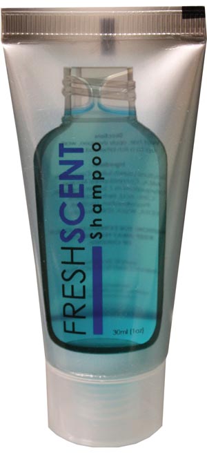 New World Imports Freshscent™ Travel Shampoo, 1 oz tube, Bulk