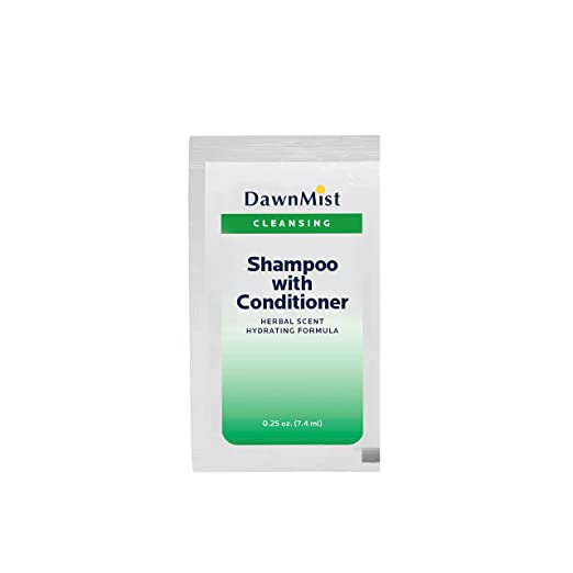 Dukal Dawnmist Shampoo & Conditioner, .25 oz Single Use Packet, 100/bg