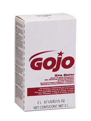 Gojo Spa Bath® Body & Hair Shampoo, 2000mL, Refill, Pink