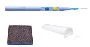 Symmetry Surgical Aaron Electrosurgical Push Button Pencil, Holster & Scratch Pad, Disposable