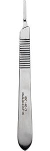 Myco SS Blade #3 Bard Parker Style Handle Fits Blade Sizes 9, 17, 10, 10A, 11, 12, 12B, 15 & 15C