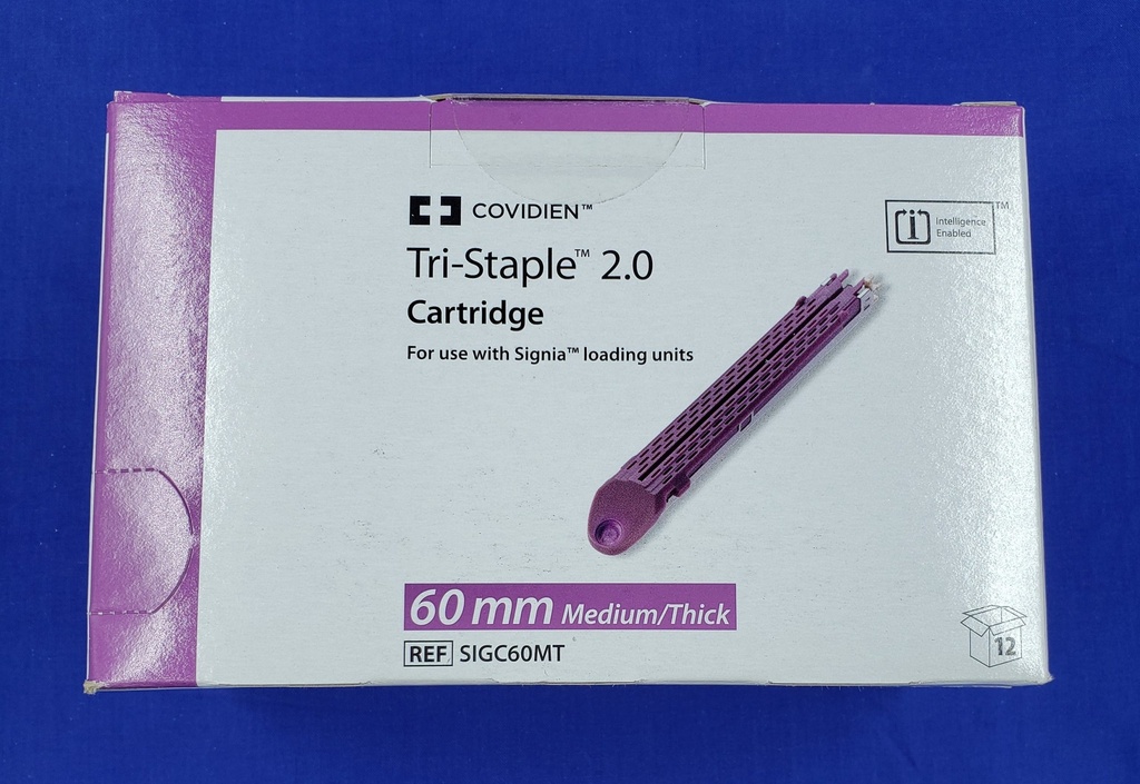 Medtronic Signia 60 mm Medium and Thick Tri-Staple Cartridge, 12/Box