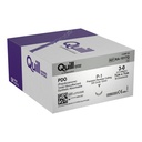 Surgical Specialties Quill 3-0 7 cm Polydioxanone Absorbable Suture with Needle and Violet, 12 per Box