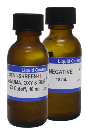 Clarity Diagnostics Drugs Of Abuse - Drug Test Controls, (1) Negative Vial, (1) Positive Vial
