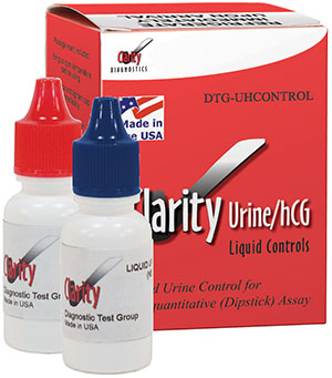 Clarity Diagnostics Urinalysis - Clarity Urine/HCG Liquid Controls Semiquantitative Assay