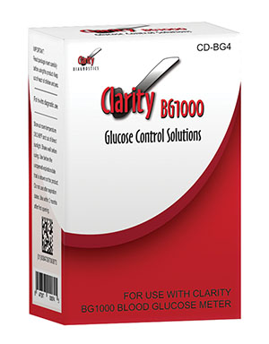 Clarity BG1000 Glucose Controls Set, (1) Vial of Normal, (1) Vial of High Controls
