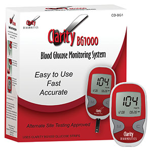 Clarity BG1000 Blood Glucose Meter Kit Only