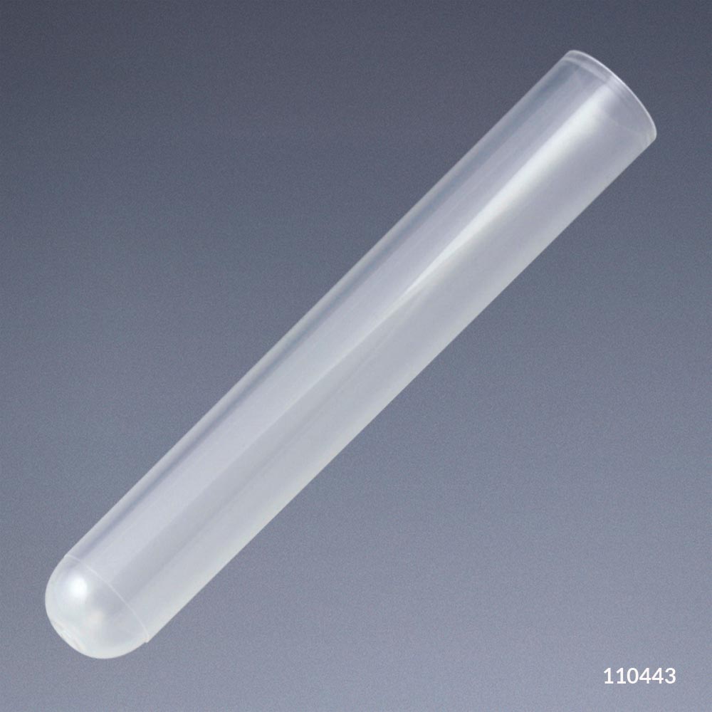 Globe Scientific 5 ml PP Plastic Test Tubes w/ Oriented Box, Natural, 1000/Case