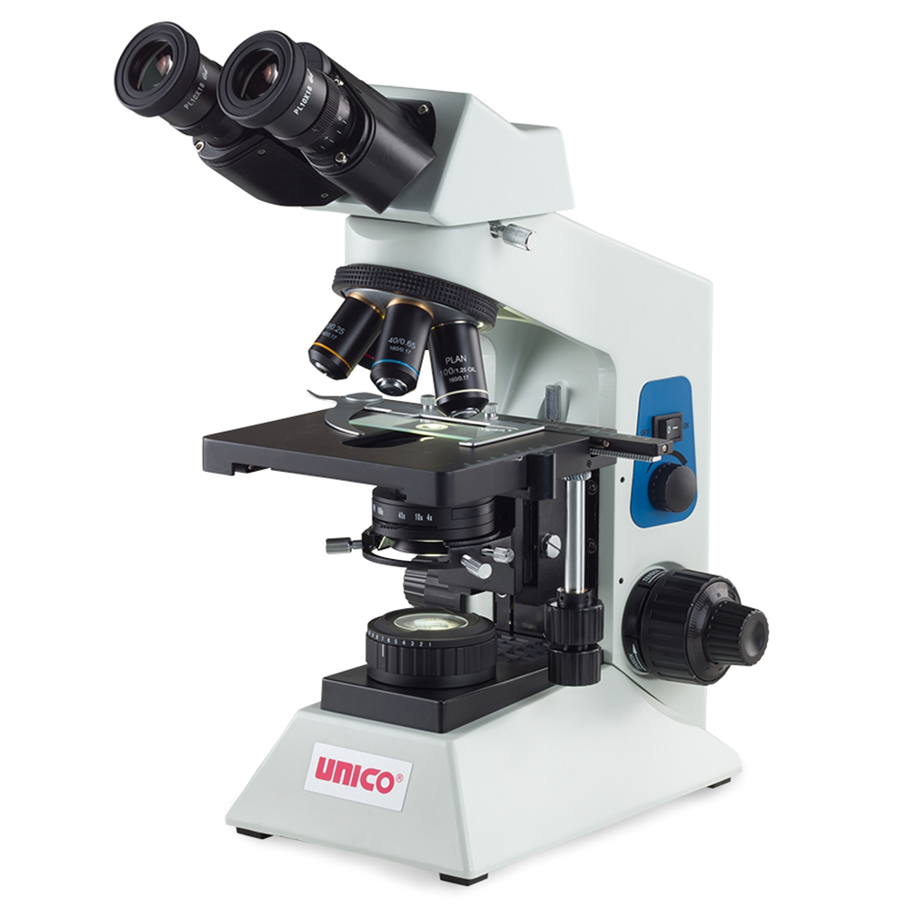 Unico Binocular 10X Widefield Eyepiece 4X 10X 40X 100X Plan Phase 4X Brightfield for G500 Series Microscope