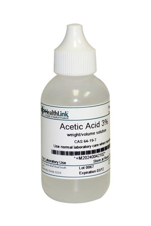 Healthlink Acetic Acid, 3%, Dropper Bottle, 2 oz