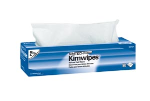 Kimberly-Clark Kimwipes EX-L Delicate Task Wipers, Disposable, Popup Box, 15" x 17", 2-Ply White