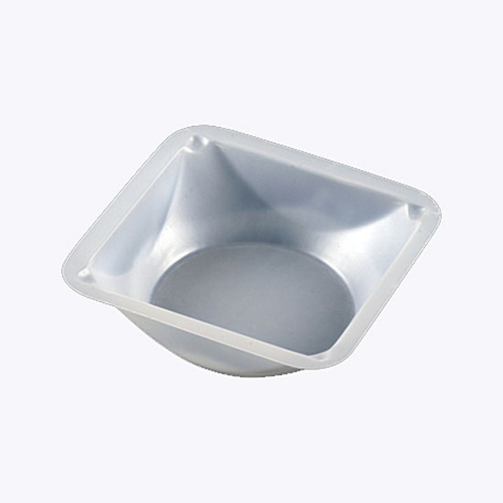 Globe Scientific 100 ml Medium PS Antistatic Square Weighing Dish, 500/Case