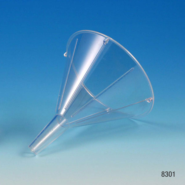 Globe Scientific 55 mm PS Disposable Funnel for 11 cm Filter Paper, 100/Box