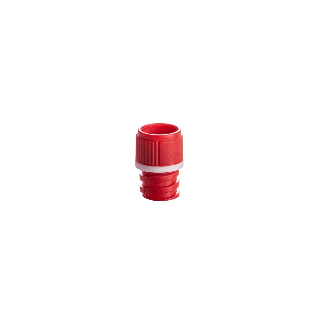 Simport Screw Cap with O-ring for T500 Tube, Red