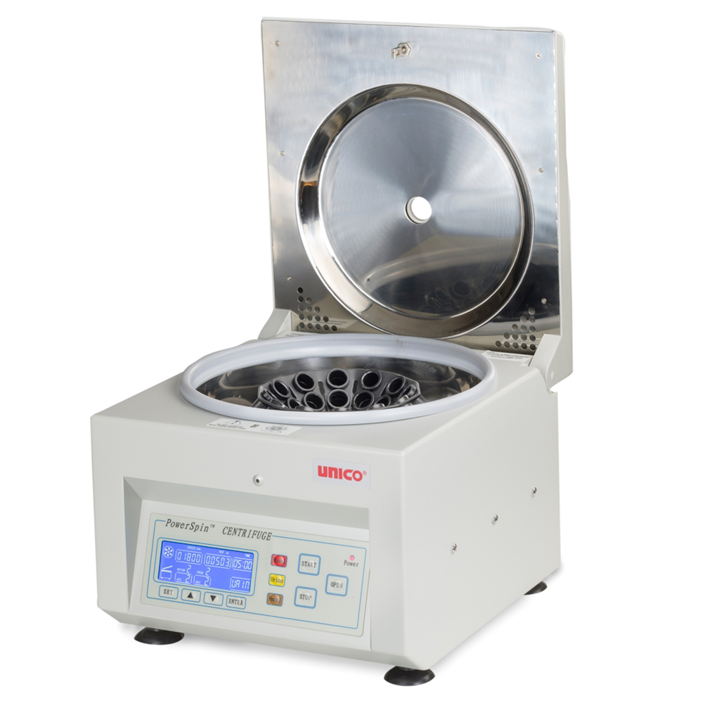 Unico Powerspin 24 Place Variable Speed DX Centrifuge Rotor, 220V with 18 Place Tube Holster Rack, 24 x 10ml or 16 x 15ml Capacity