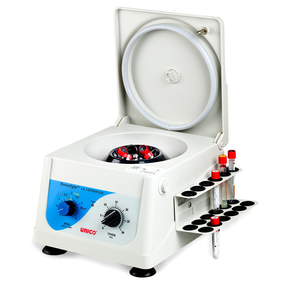 Unico Powerspin 8 Place Variable Speed LX Centrifuge Rotor, 220V with 18 Place Tube Holdster Rack, 8 x 10ml Capacity