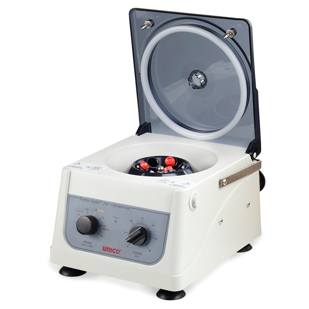 Unico Powerspin 12VDC 8 Place Variable Speed Porta-Spin Portable PX Centrifuge Rotor with 18 Place Tube Holdster Rack