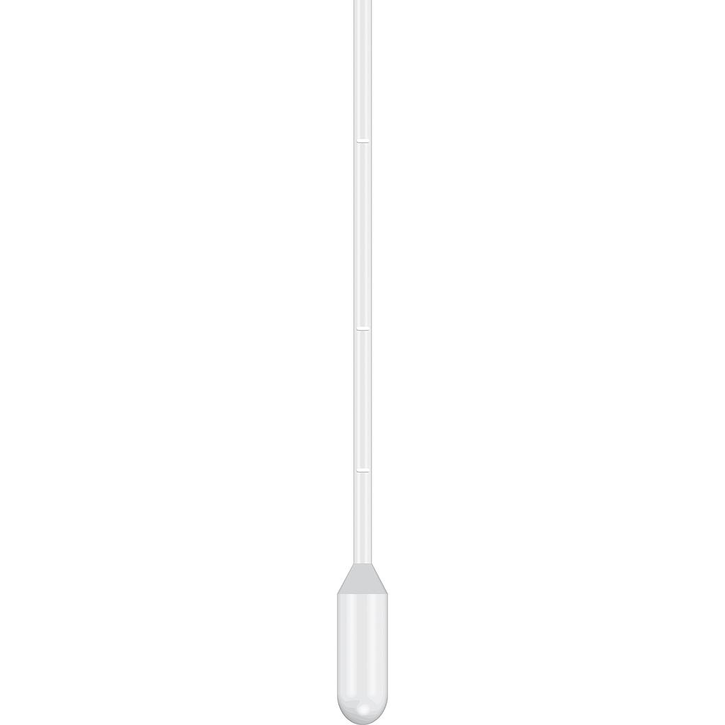 Simport Dropette® Disposable Graduated Pipet, 11.4cm Length, 1.5mL Capacity, Non-Sterile