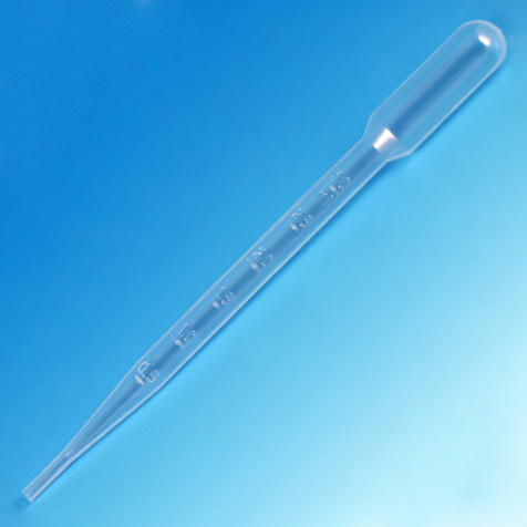 Globe Scientific 7 ml LDPE Sterile Graduated Transfer Pipets, 400/Case