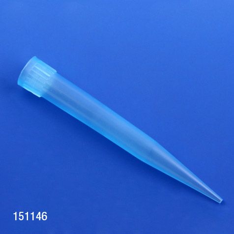Globe Scientific 100-1000µl PP Universal Fit Pipette Tips, Blue, 1000/Bag