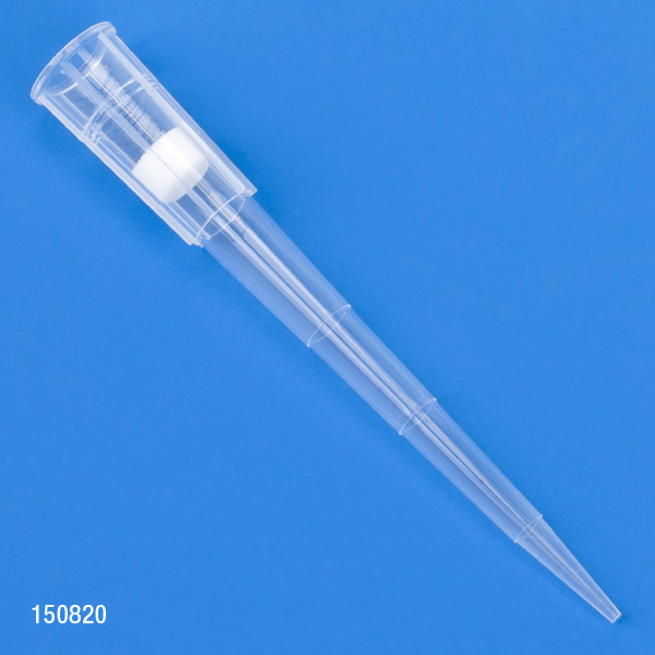 Globe Scientific 1-200µl Sterile Low Retention Racked Certified Filter Pipette Tips, Natural, 960/Box