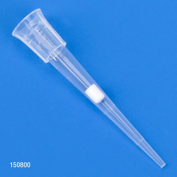 Globe Scientific 0.1-10µl Sterile Low Retention Racked Certified Filter Pipette Tips, Natural, 960/Box