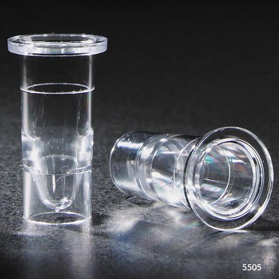 Globe Scientific 2 ml PS Nesting Sample Cup for 16 mm Tubes, 1000/Case