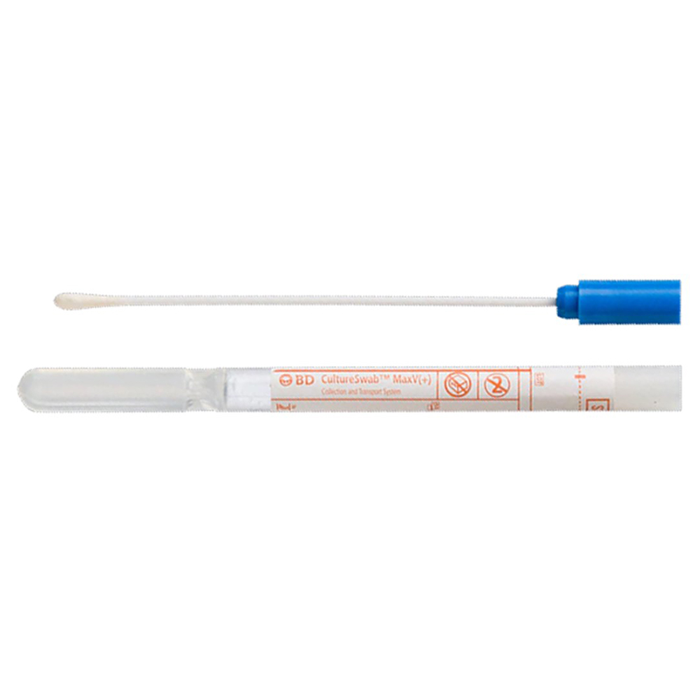 BD CultureSwab MaxV Single Swab with Amies Gel without Charcoal, 50/Pack