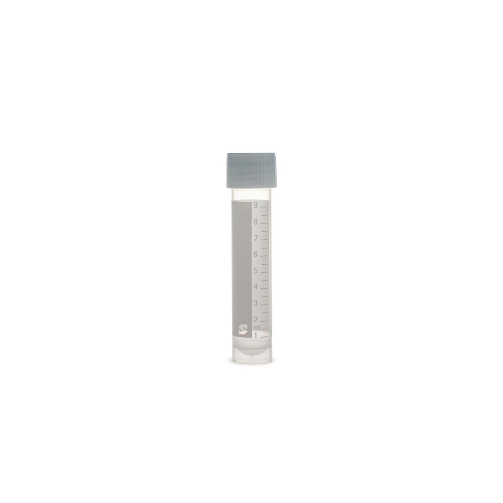 Simport Cryovial® Vial, O-Ring, External Thread, 10mL Volume, Polyethylene Cap, Self-Standing
