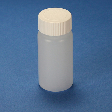 Globe Scientific 20 ml HDPE Scintillation Vials w/ Separate White Screw Cap, 1000/Case