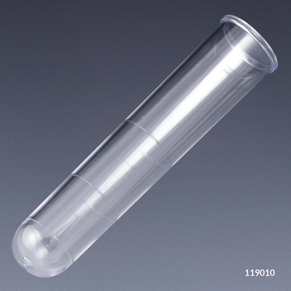 Globe Scientific 8 ml PS Plastic Test Tubes w/ Rim, 2500/Case