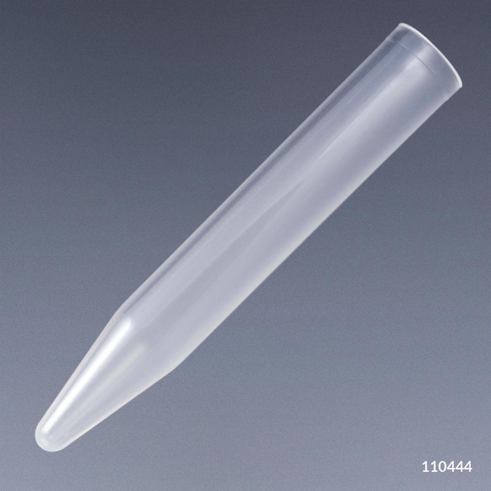 Globe Scientific 5 ml PP Conical Bottom Plastic Test Tubes w/ Oriented Box, 2000/Case