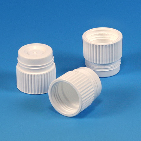 Globe Scientific PE Plug Stoppers for 17 mm Centrifuge Tubes, White, 1000/Bag