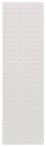 Quantum Medical 18 inch x 61 inch Steel Flat Louvered Panel, Oyster White, 1 per Pack