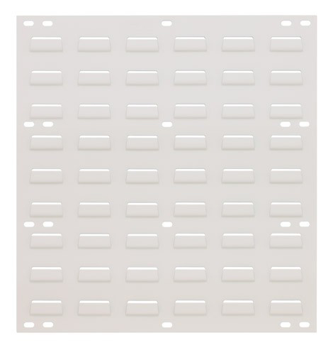 Quantum Medical 18 inch x 19 inch Steel Flat Louvered Panel, Oyster White, 1 per Pack