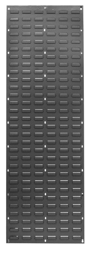 Quantum Medical 18 inch x 61 inch Steel Flat Louvered Panel, Gray, 1 per Pack