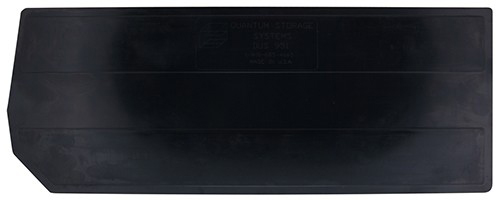 Quantum Medical 24 inch x 9 inch Bin Divider, Black, 1 per Pack