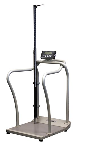 Health O Meter Professional Digital 2101Kl Platform Scale With Handrails, ADPT30