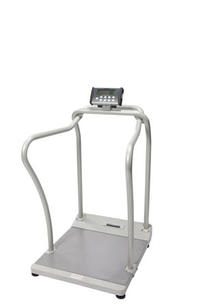 Health O Meter Digital 2101Kl Platform Scale W/ Handrails, EMR Connectivity, Calculates BMI