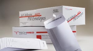 Tech-Med Tape Measure, Envelopes, 3½" x 2¼", Self Adhesive, 500CT