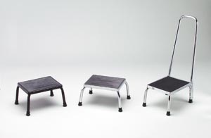 Tech-Med Footstools, 11" x 14" Platform, Black Finish