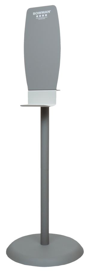 Bowman Floor Stand, Hand Sanitizer, Standard Back Plate For Use with Sanitizer