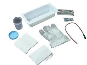 Amsino Amsure® Urethral Catheter Tray, 14FR Urethral PVC Catheter, Sterile & Latex Free