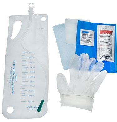 Amsino Amsure® Self Catheter System, 12FR, PE Bag, Packed in Tyvek/ Poly Pouch, Sterile, (LF)