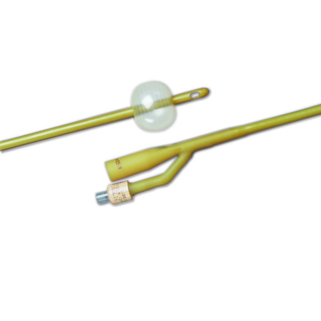 Bard Medical Bardex Lubricath 16 Fr Latex 2-Way Foley Catheters, 12/Case