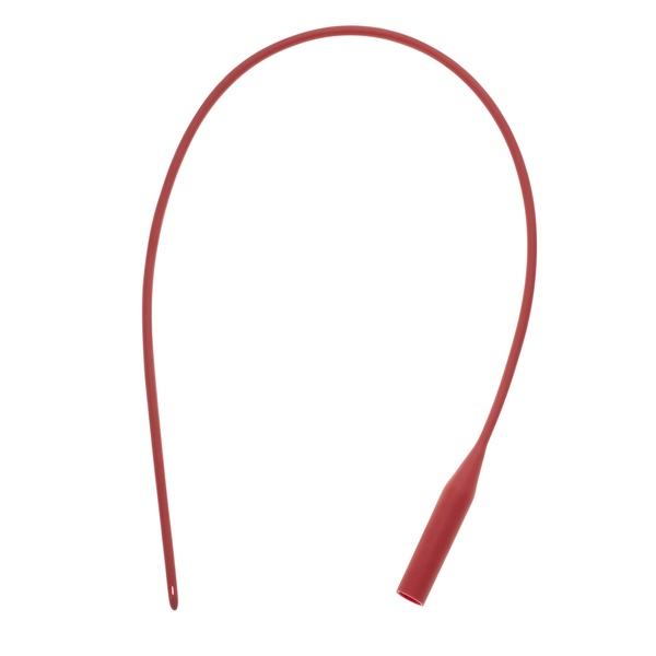 Amsino Amsure® Urethral Red Rubber Catheter, 18FR
